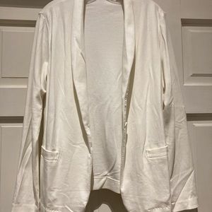Uniqlo Cream Cotton Blazer